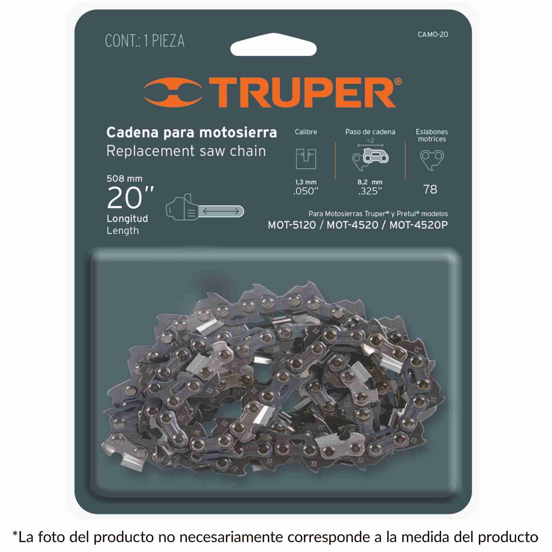 Cadena para motosierra de 18 pulgadas